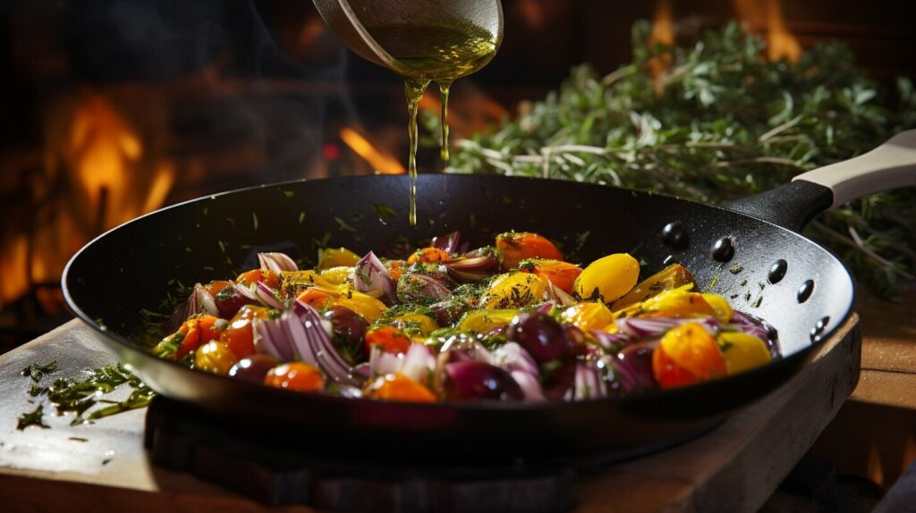 Cooking with old olive oil
