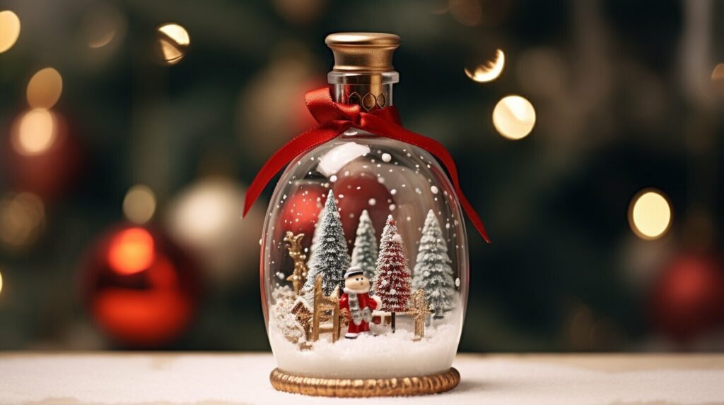 Craft Ideas for Old Medicine Bottles: Snow Globes