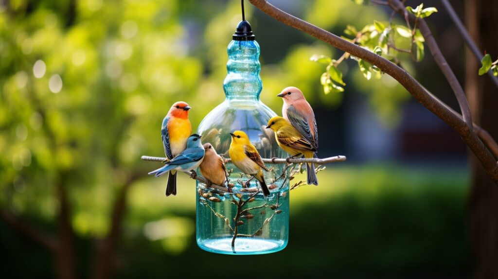 DIY Water Bottle Bird Feeder