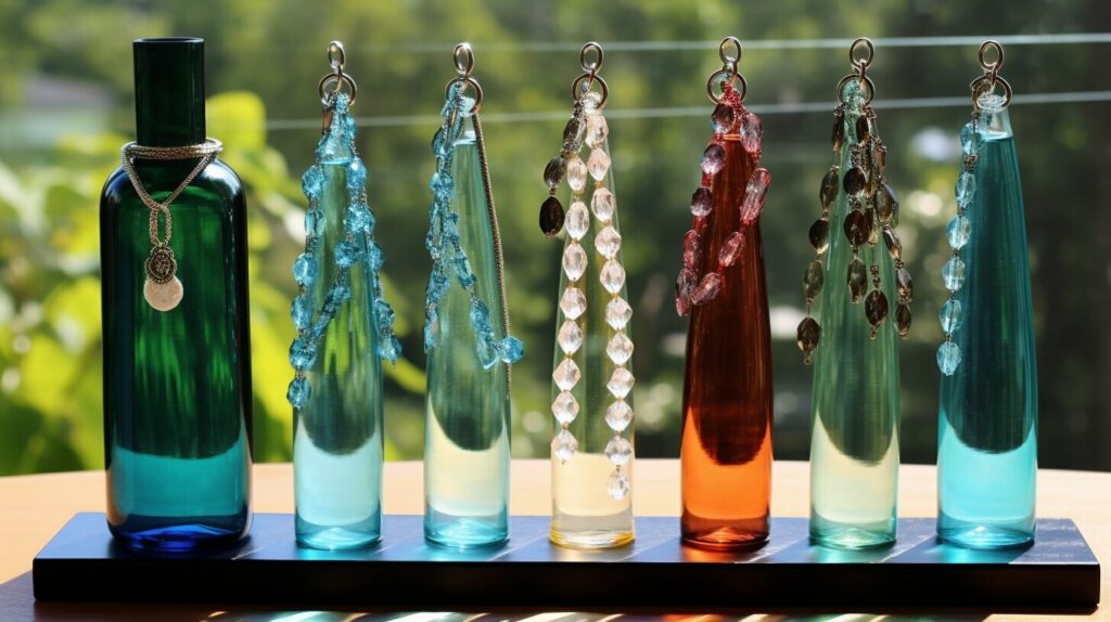 DIY Water Bottle Jewelry Stand