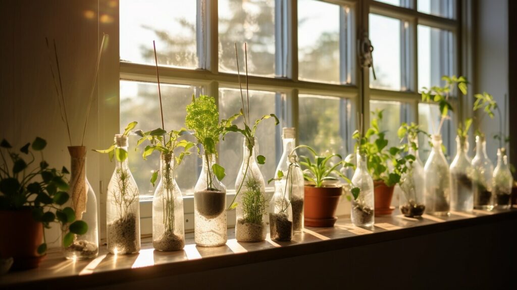 Milk Bottle Planters