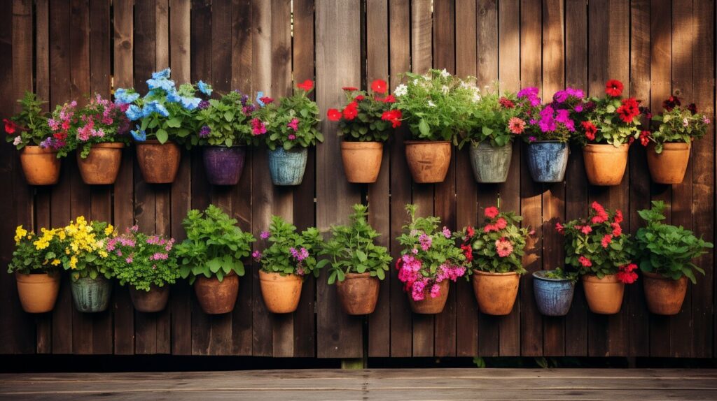 Repurposed flower pots