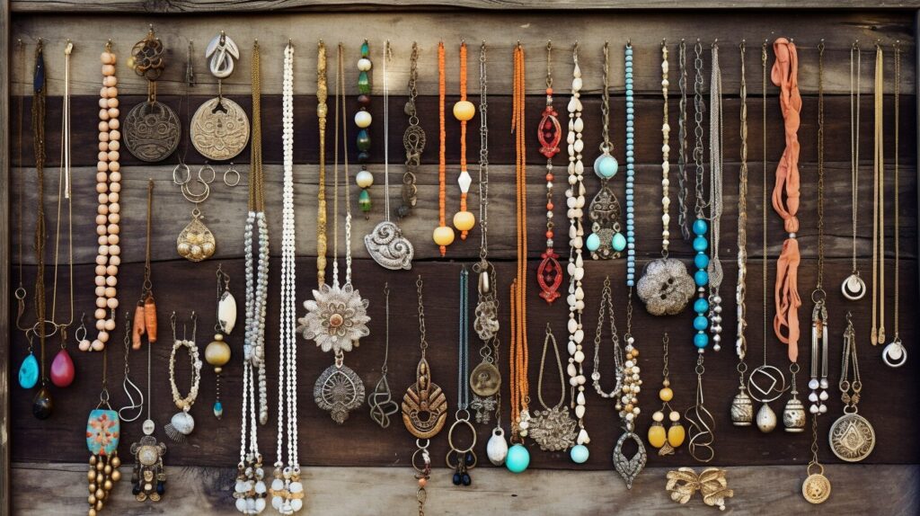 creative display ideas for old fake jewelry