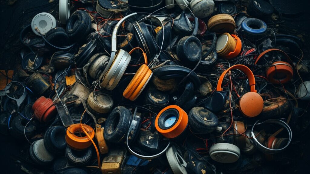 dispose of old headphones