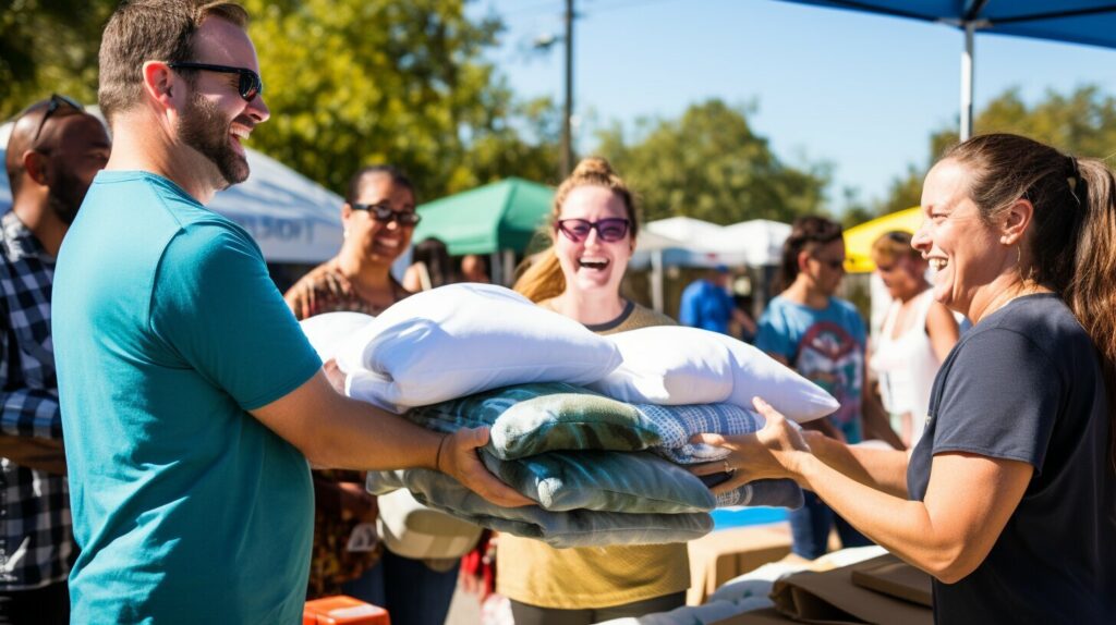 donating old pillows