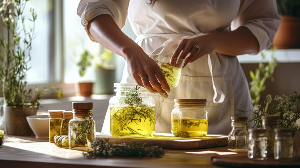 eco-friendly soap making with old olive oil