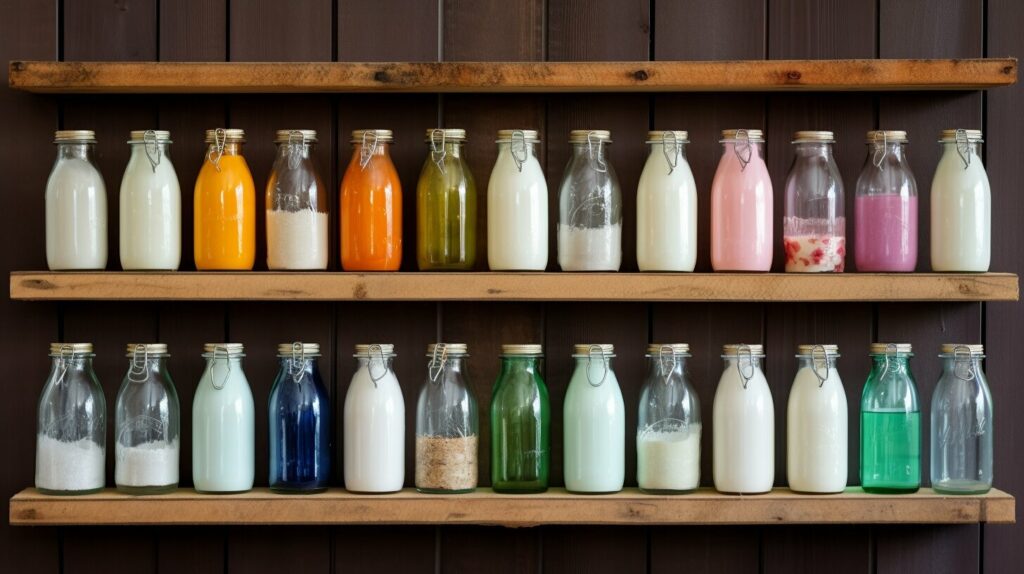 milk bottle storage