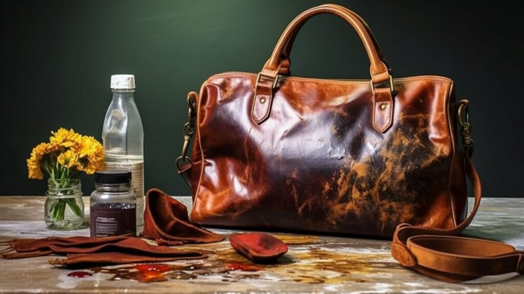 nourishing leather goods with old olive oil