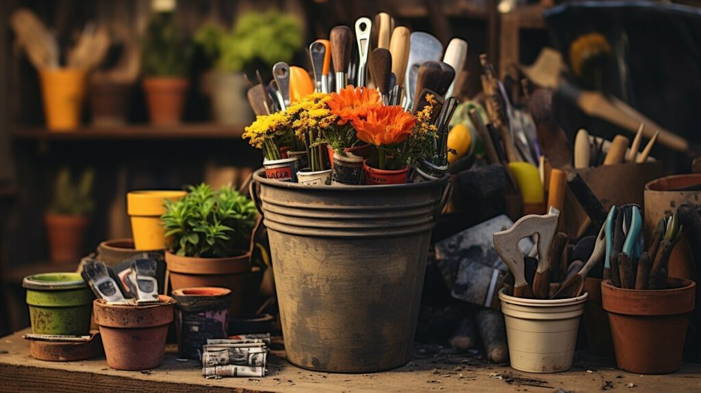 upcycling flower pots