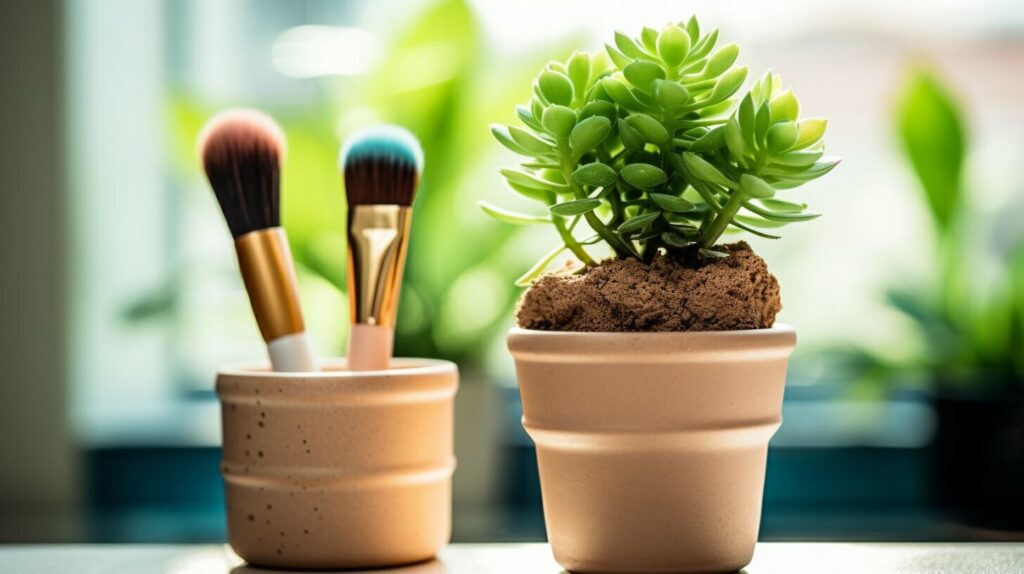 upcycling makeup brushes